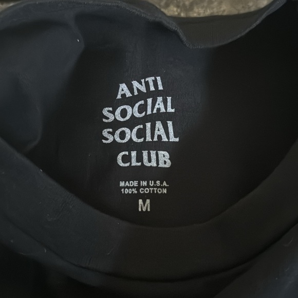 2 black anti social social club tee - Picture 3 of 3